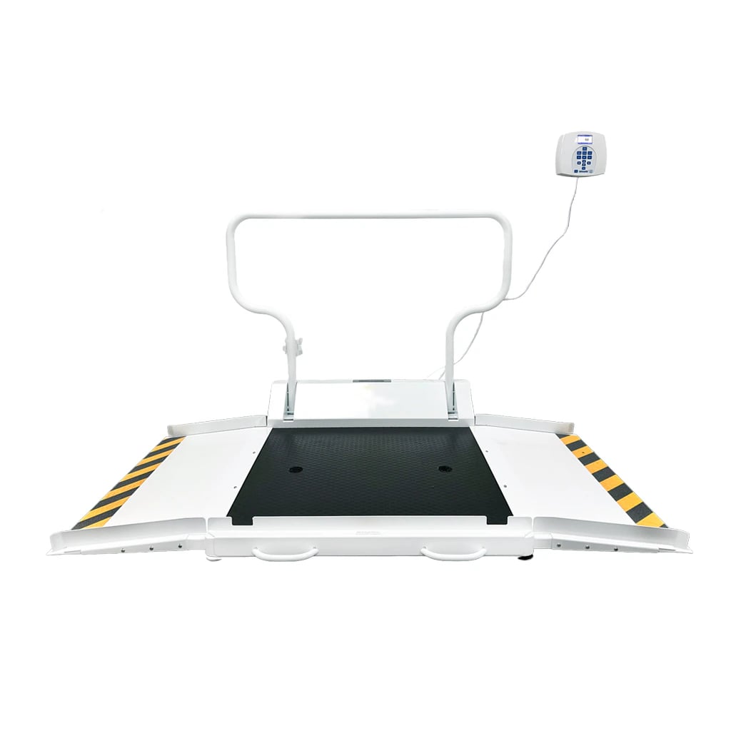 Pelstar Health o meter Digital Wheelchair and Stand-On Scale, ADA Compliant, 454 kg Capacity, Color TFT-LCD Screen