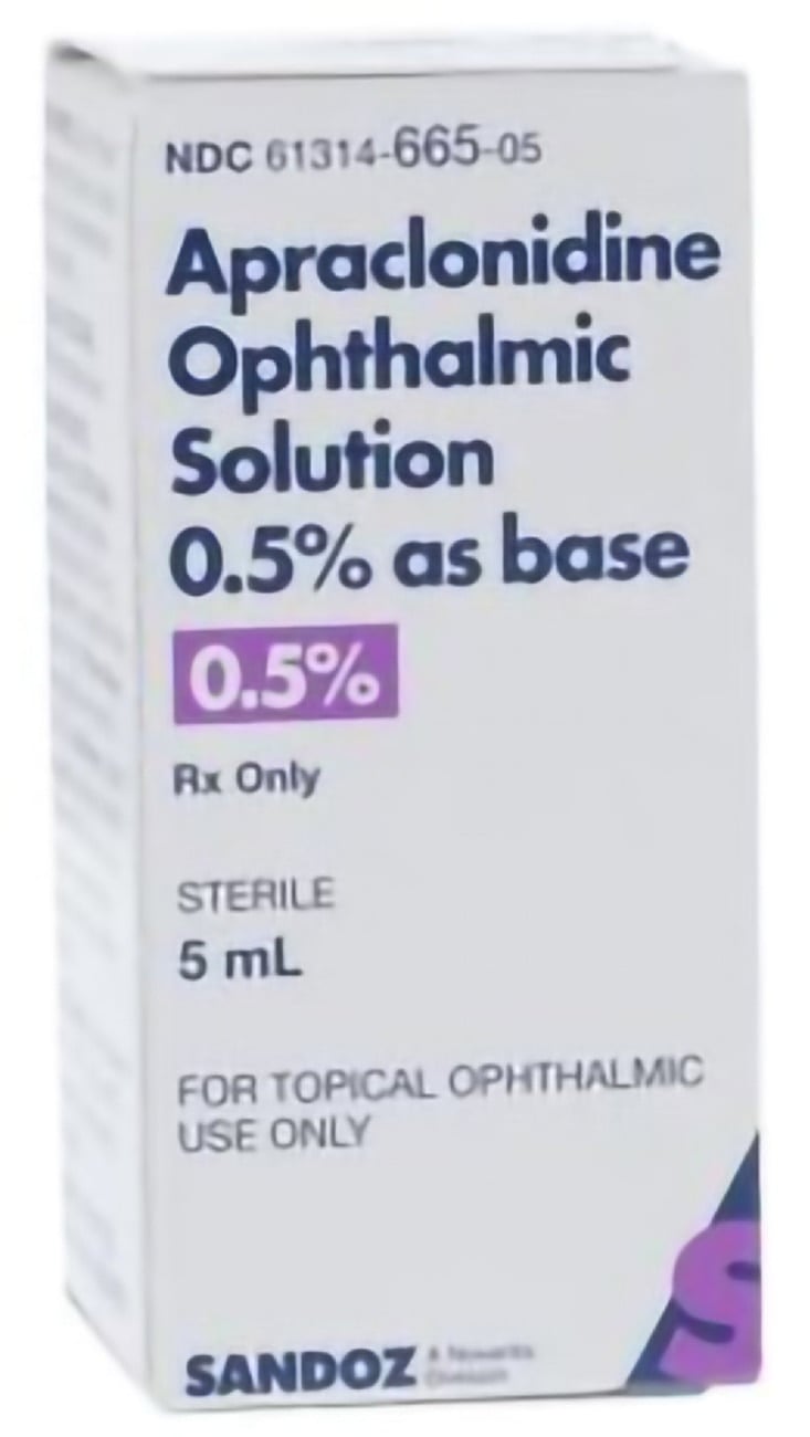 Apraclonidine Ophthalmic Solution 0.5%, 5mL Bottle, Each