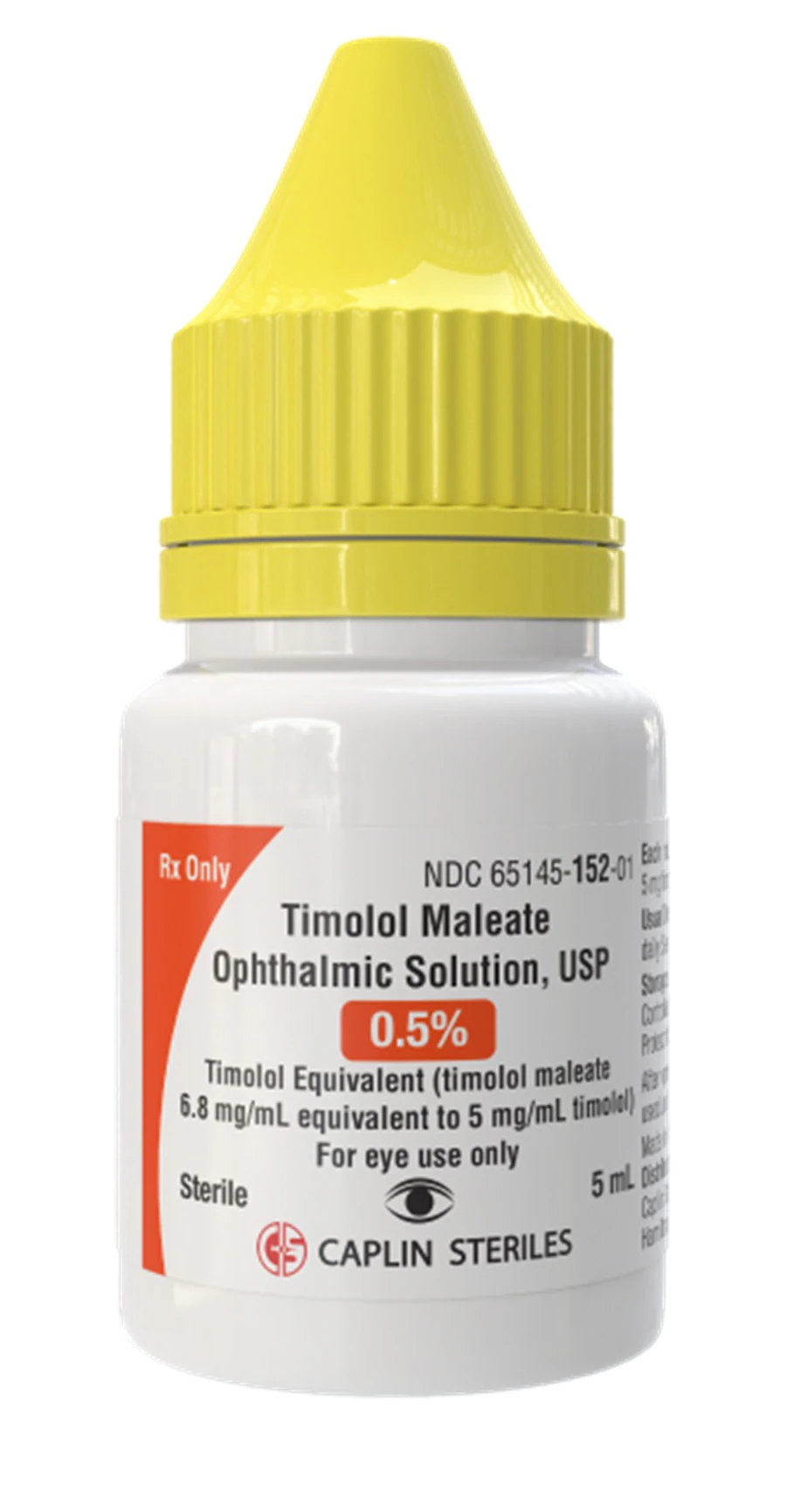 Timolol Maleate Ophthalmic Solution 0.5%, 5 mL Bottle