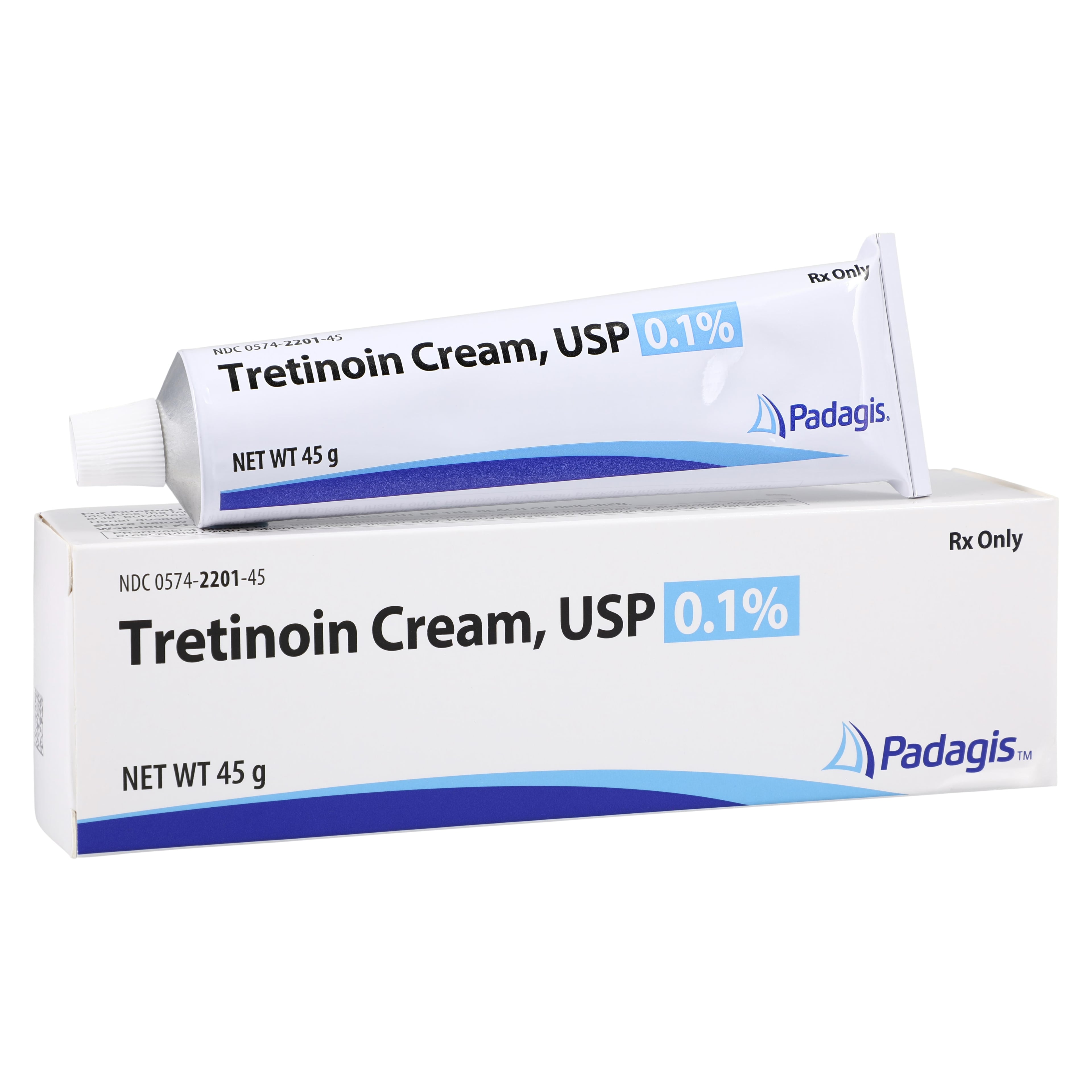 Tretinoin Cream 0.10% Tube 45gm, Padagis Us Llc, 01KR30EM4MP6FFV7QGB60C5JXT