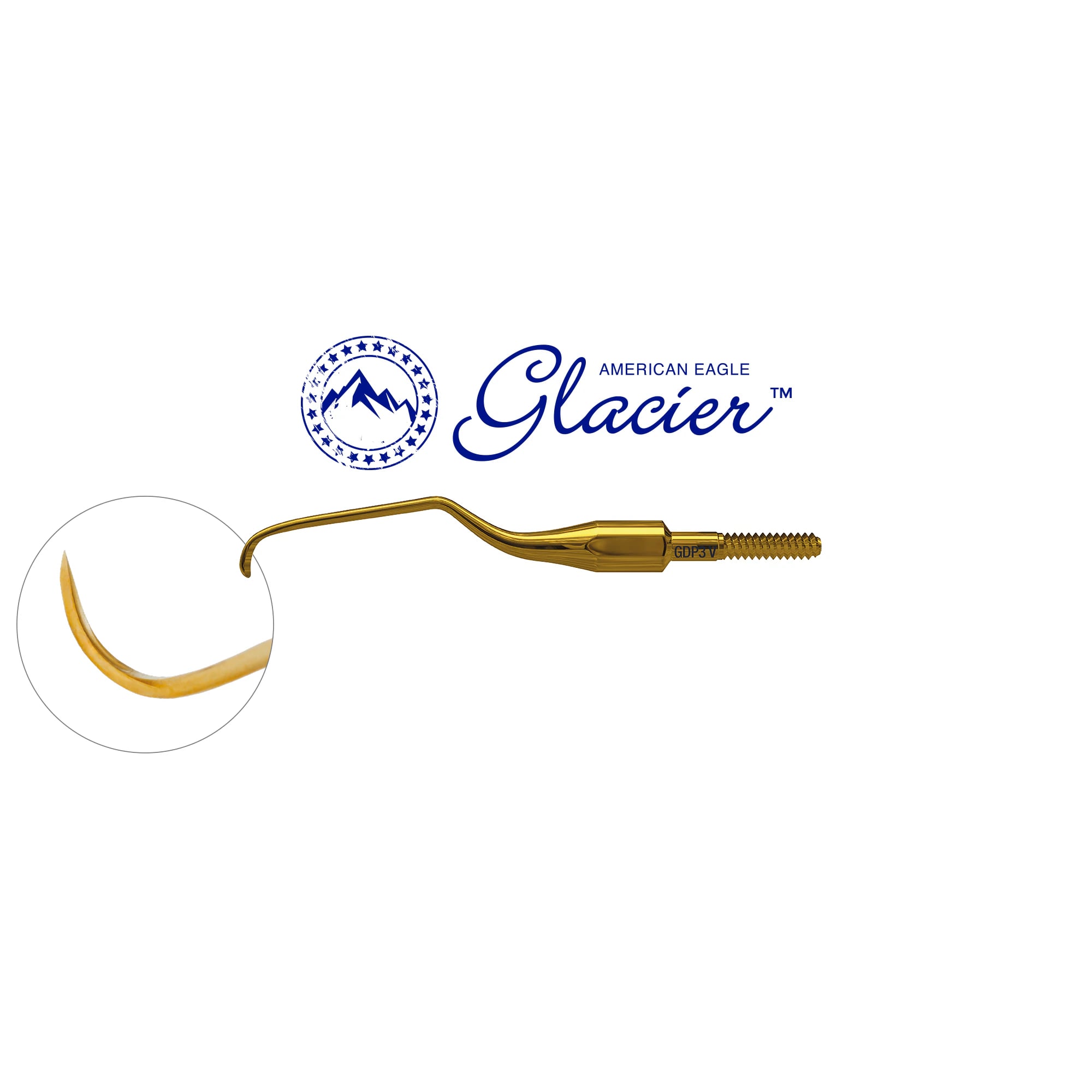 American Eagle Glacier Quik-Tip Gracey +3 Deep Pocket DP3 Curette with XP SQUARED Technology