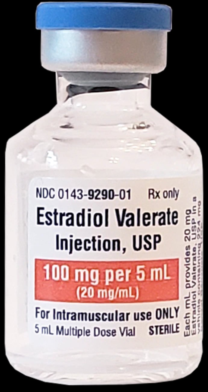 Estradiol Valerate Injection, 20 mg/mL, 5 mL Multi-Dose Vial