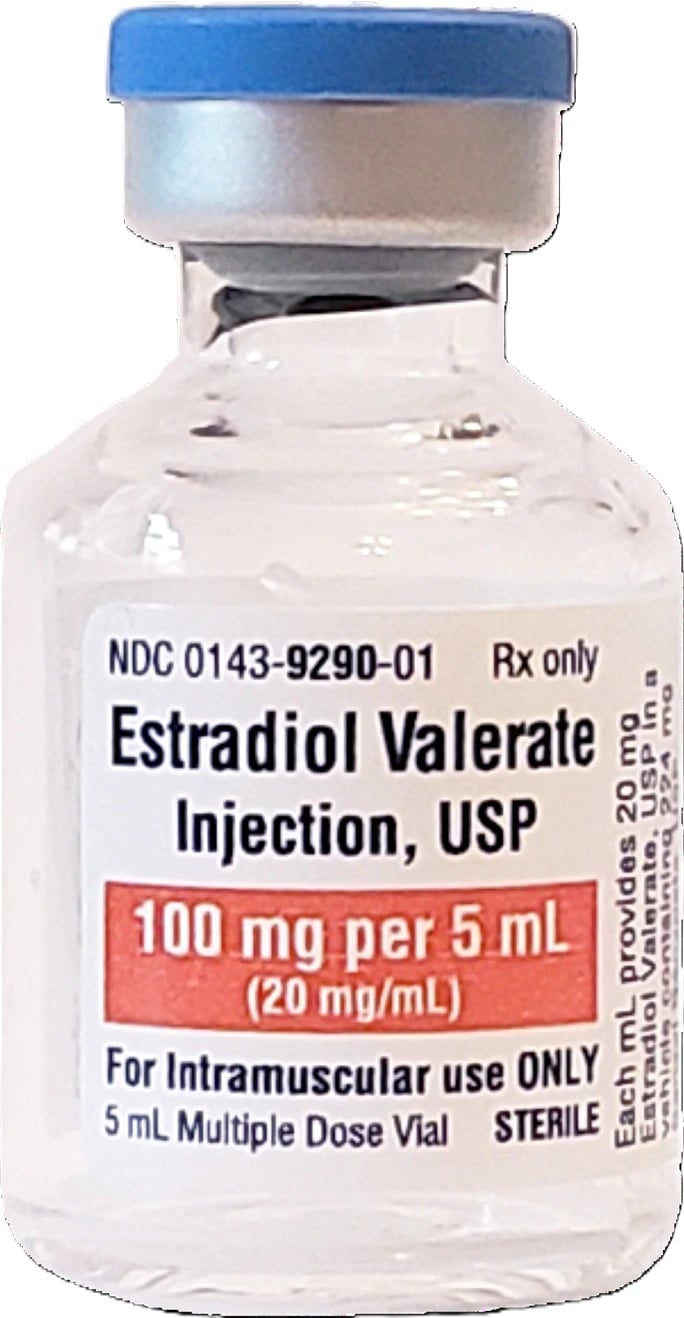 Estradiol Valerate Injection, 20 mg/mL, 5 mL Multi-Dose Vial
