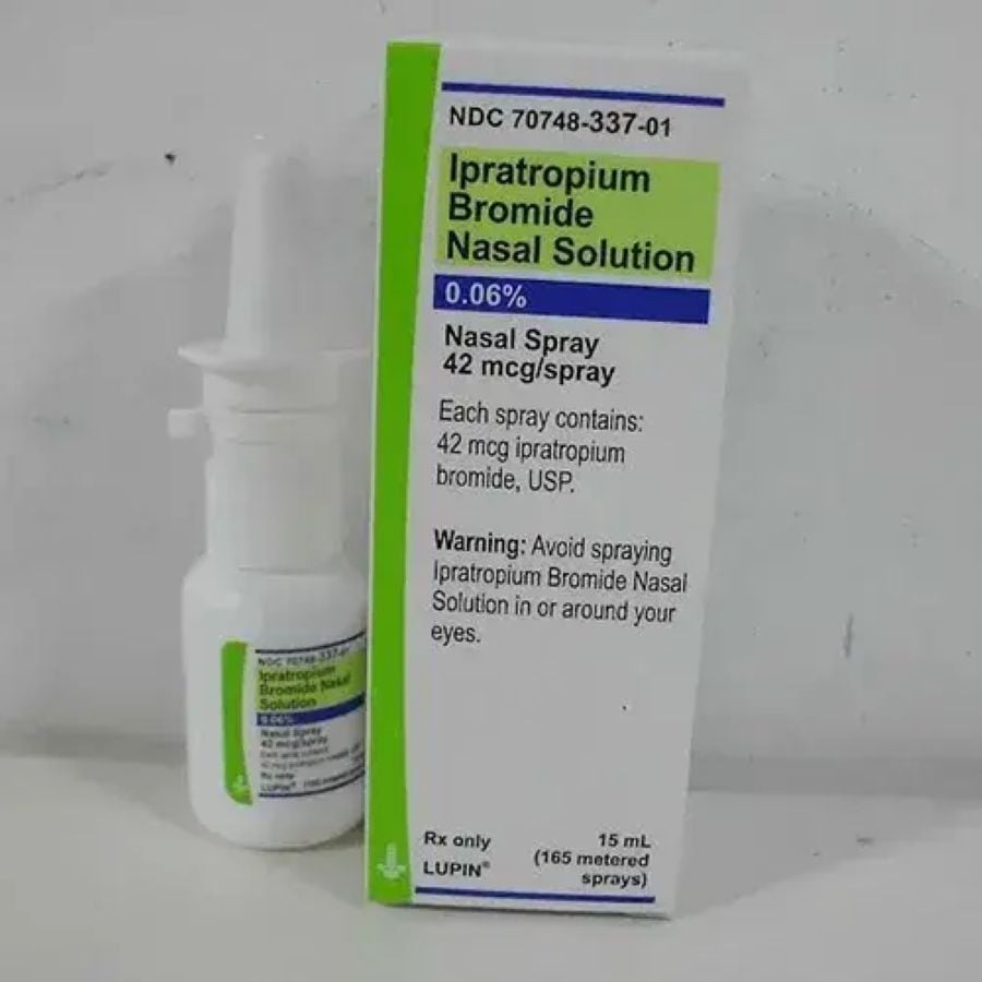 Ipratropium Bromide Nasal Spray 0.06%, 15mL Bottle, Lupin Pharmaceuticals