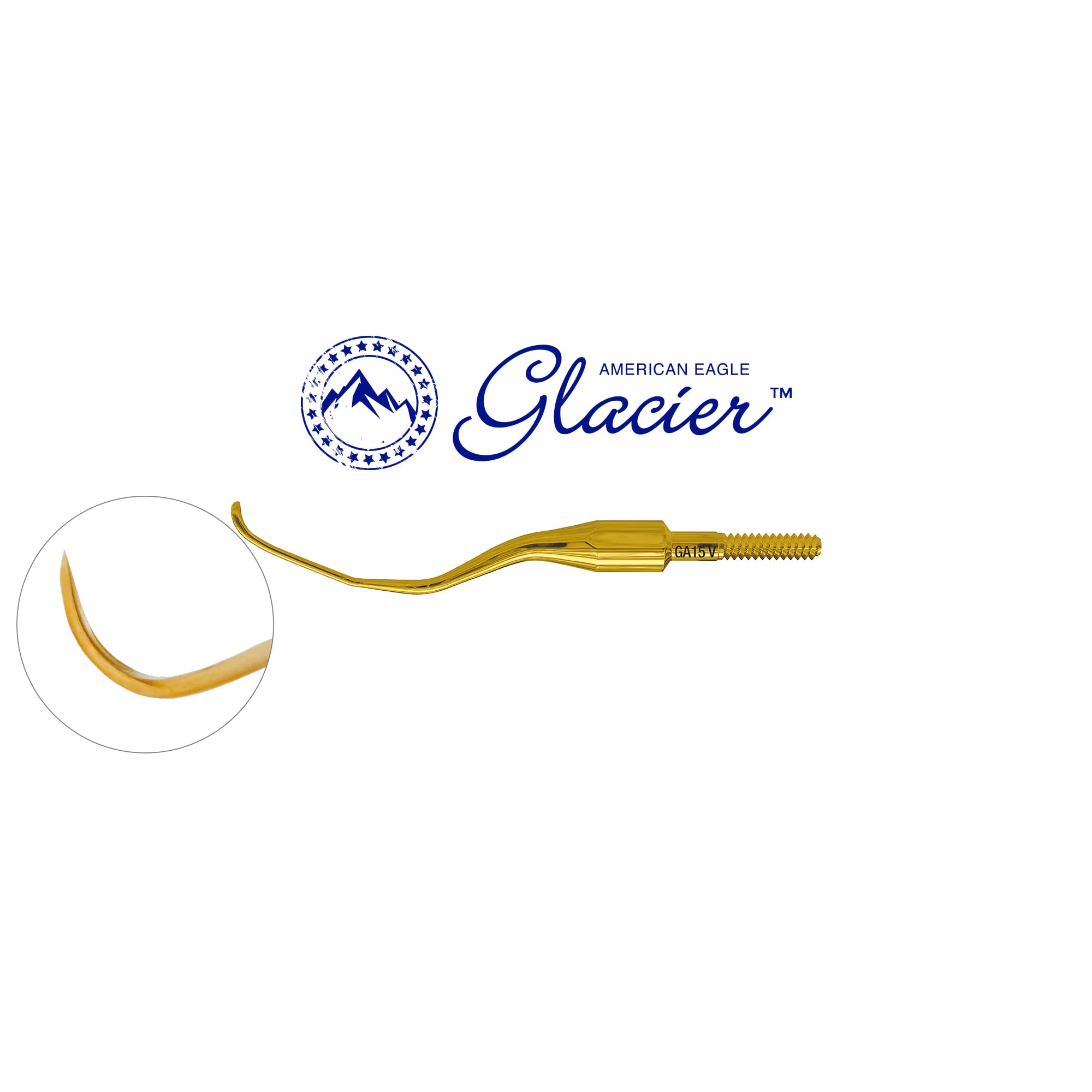 American Eagle® Glacier™ Quik-Tip™ Gracey +3 Access 15 with XP® SQUARED Technology, Cone Socket, 1/Ea