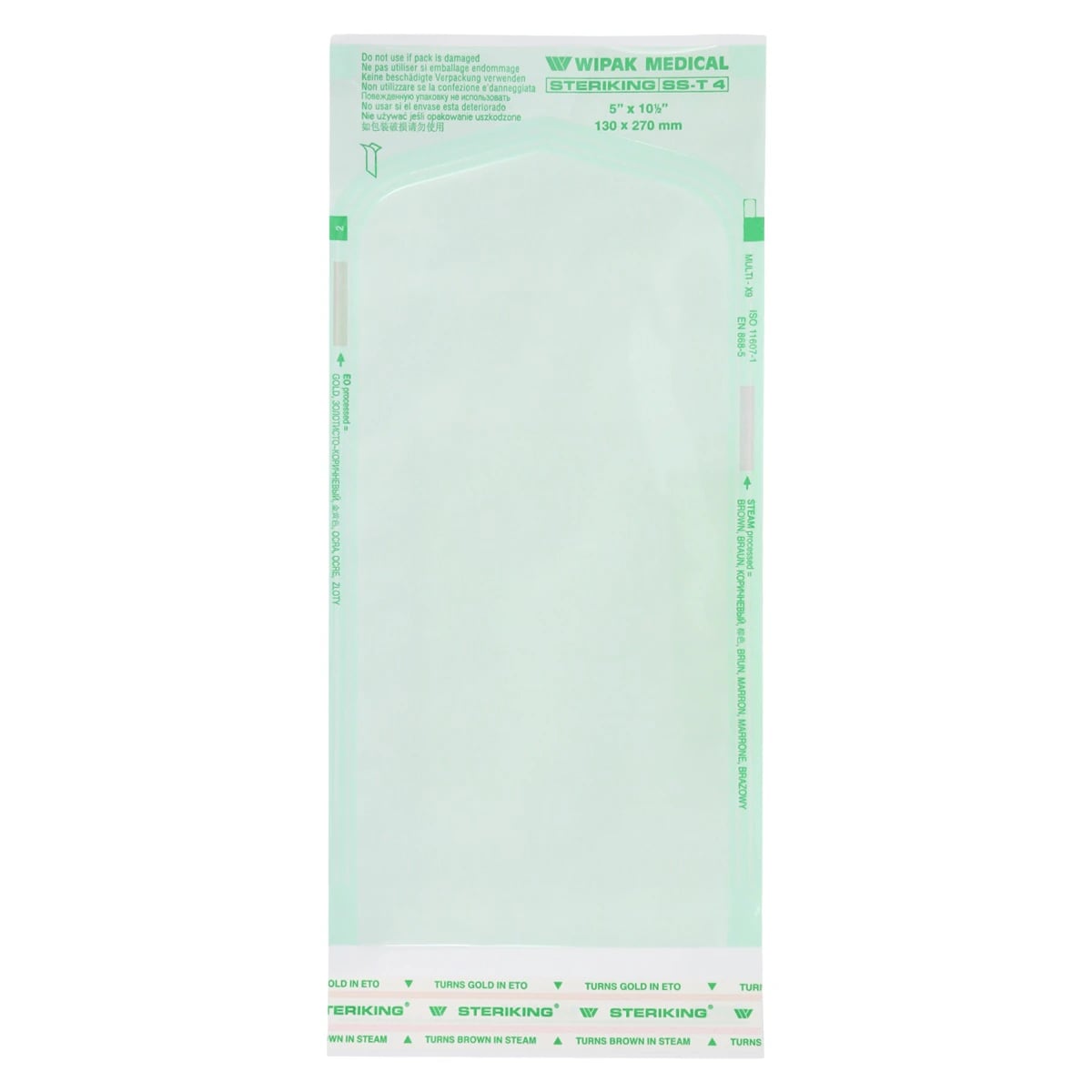 Steriking Self-Seal Sterilization Pouch, 10.5 in x 5 in, 1000/Case