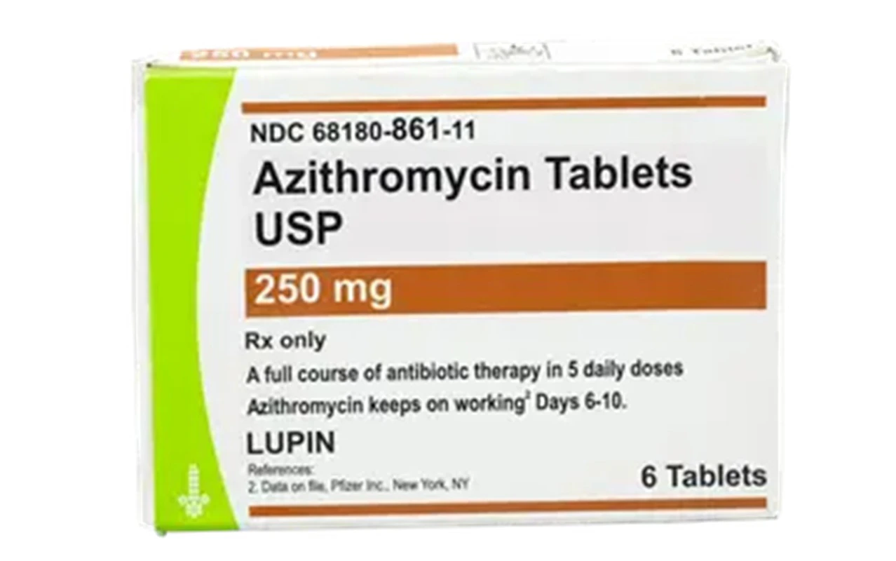 Azithromycin Tablets UD, 250mg, Lupin Pharmaceuticals