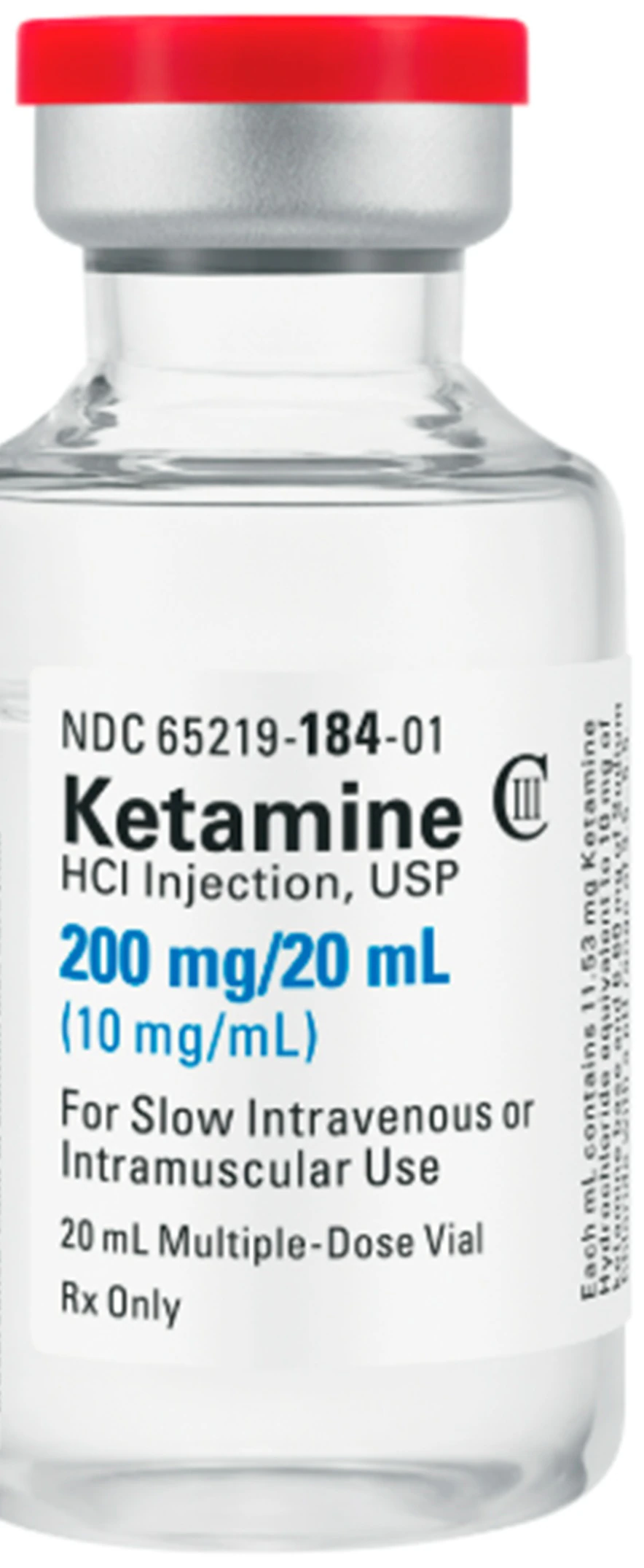 Ketamine HCl Injection 10 mg/mL, 20 mL Multiple-Dose Vial, 10/Package, Fresenius Kabi