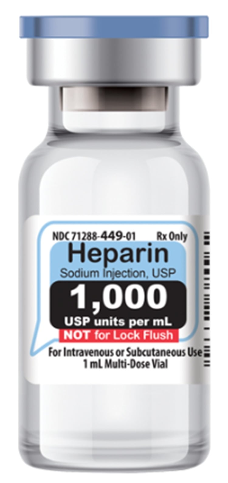 Heparin Sodium (Pork) Injection 1mu/mL MDV 1mL 25/Package, 01KT0J078W2K0MYQKQ1GEWBYSF
