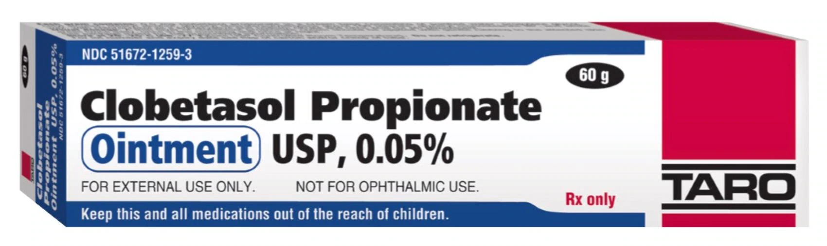 Clobetasol Propionate Ointment 0.05%, 60g Tube (Sun Pharmaceutical)