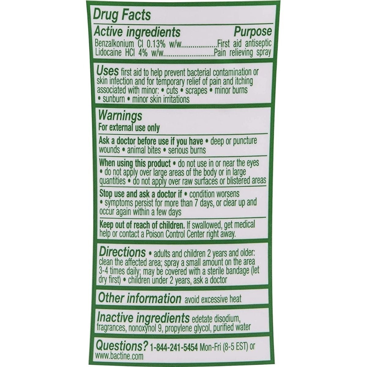 Bactine Max Cleansing Spray, 5 oz Bottle