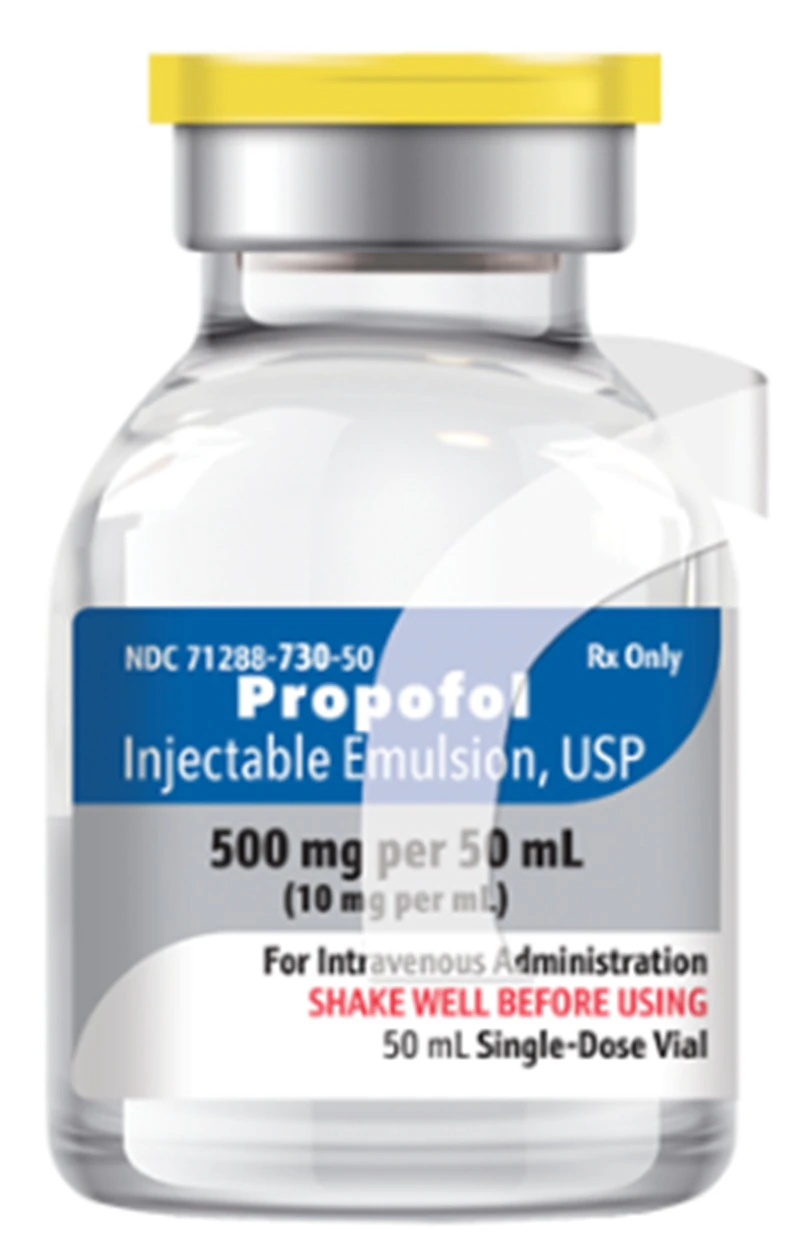 Propofol Injection 10mg/mL SDV 50mL, 10/Package