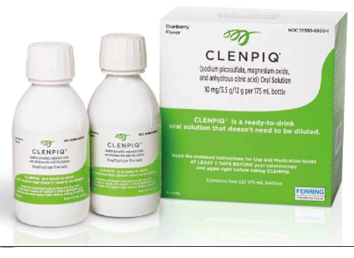 CLENPIQ Oral Solution 10mg/3.5g/12g, 175mL Bottle, 2/Package