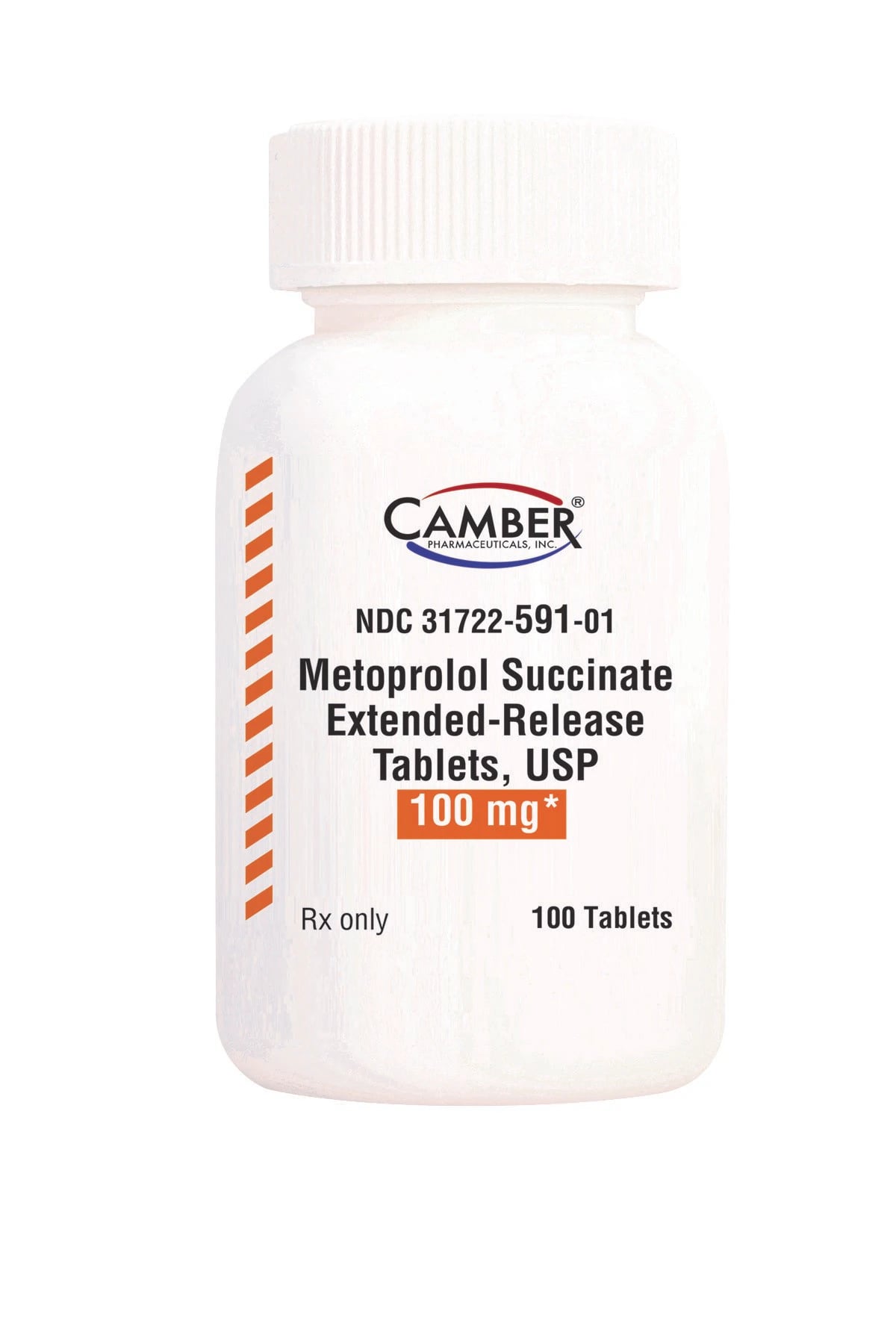 Metoprolol Succinate ER Tablet, 100mg, 100/Bottle