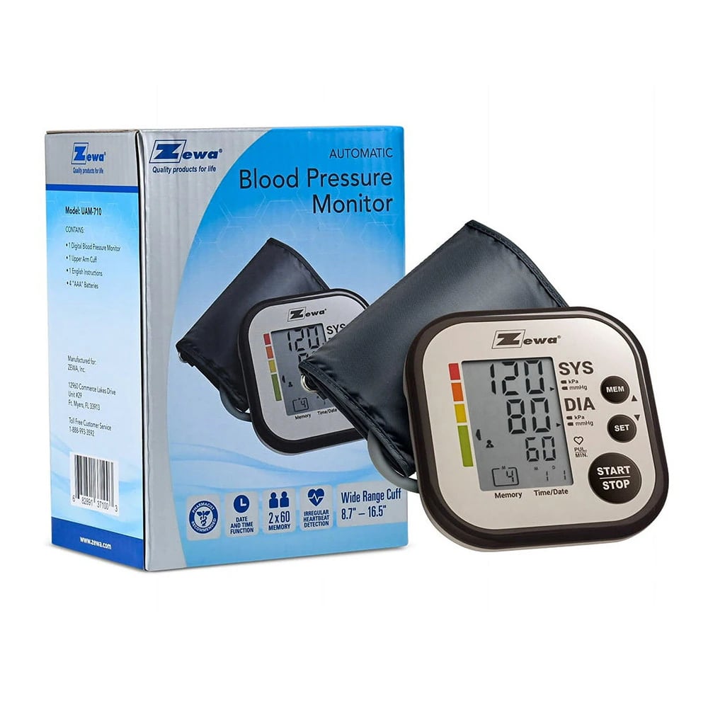 Zewa Automatic Blood Pressure Monitor, Arm Cuff, Veridian Healthcare