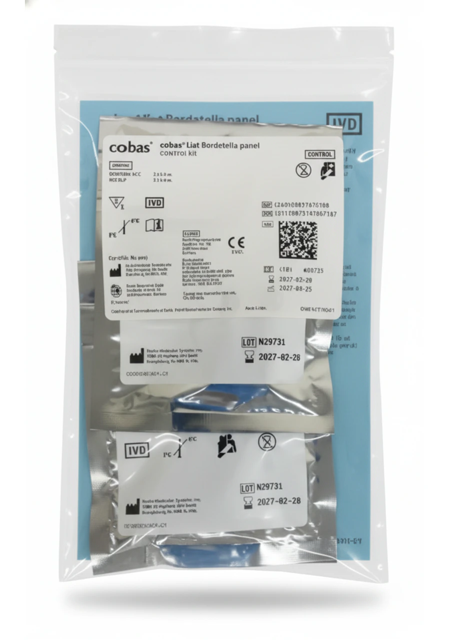 Cobas Liat Bordetella Controls Kit, Positive/Negative, 6/Box
