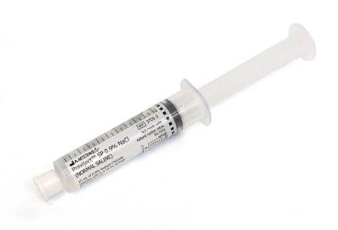 Praxiject SP Saline Flush Syringe, 0.9% Sodium Chloride Injection, 10 mL, 180/Package