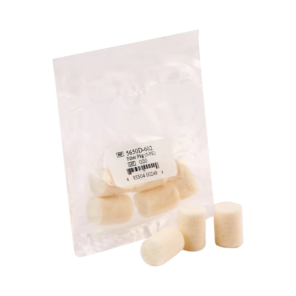 Pulmo-Aide Air Inlet Filter for Nebulizer Compressor, Disposable, 5/Package
