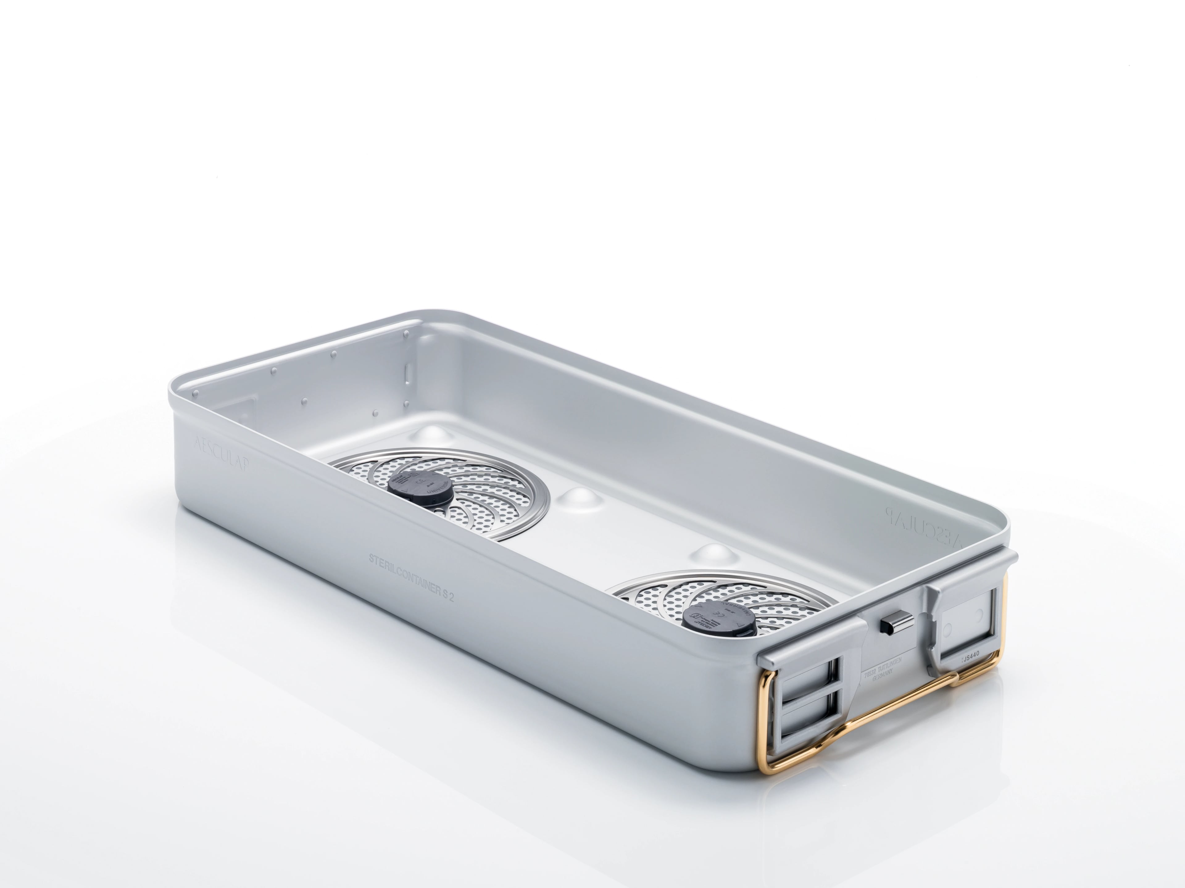 Aesculap JS Series Full-Size Sterilization Container, 4.25 in, Each
