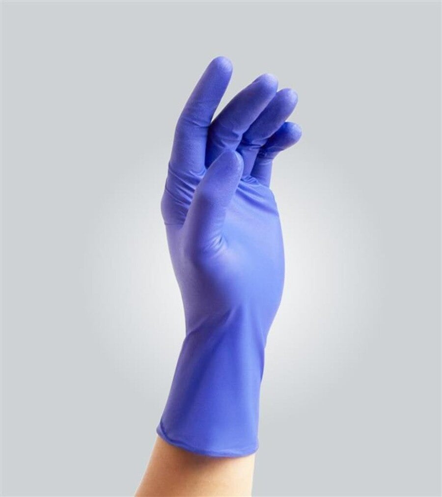 MicroDot Flex Nitrile Exam Gloves, X-Large, Violet Blue, Non-Sterile, 10/Case