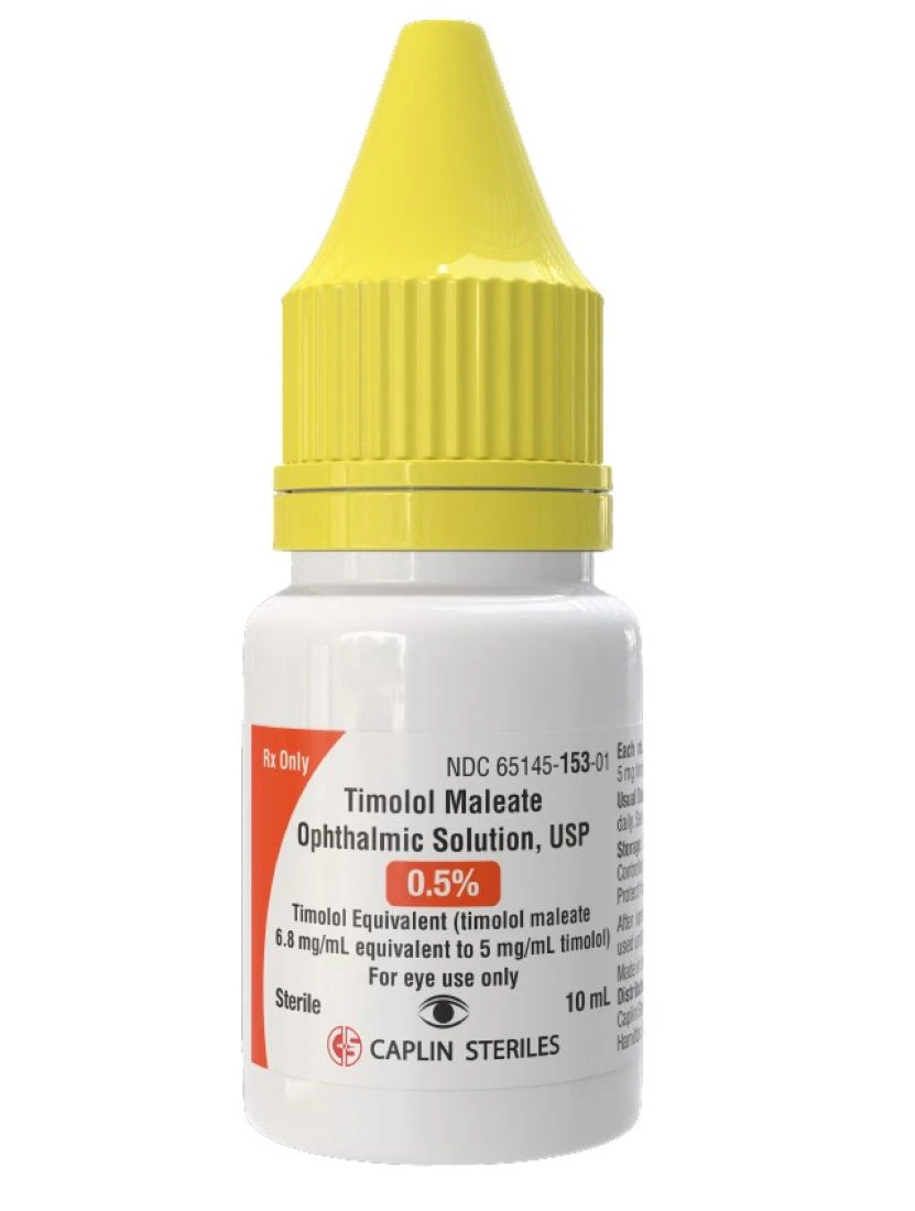 Timolol Maleate Ophthalmic Solution 0.5%, 10 mL Bottle