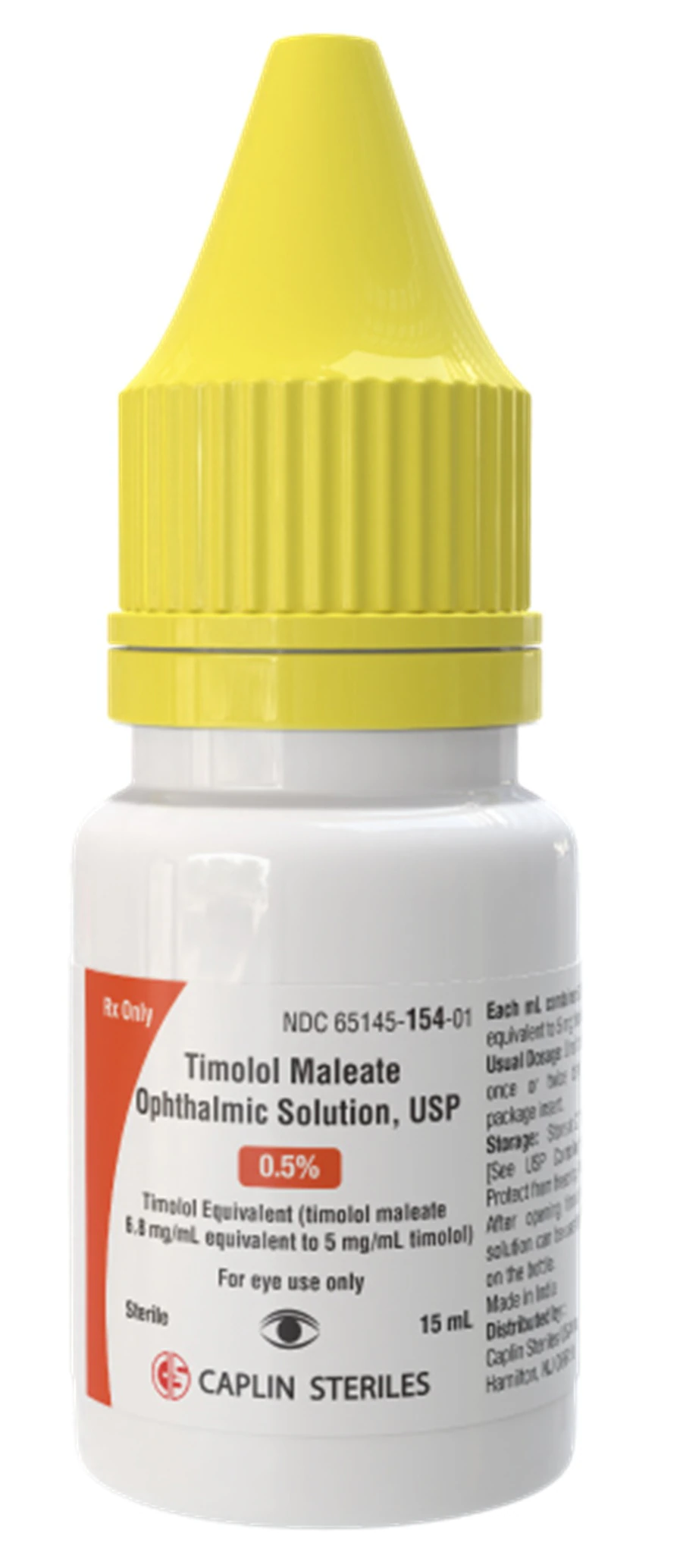Timolol Maleate Ophthalmic Solution 0.5%, 15 mL Bottle