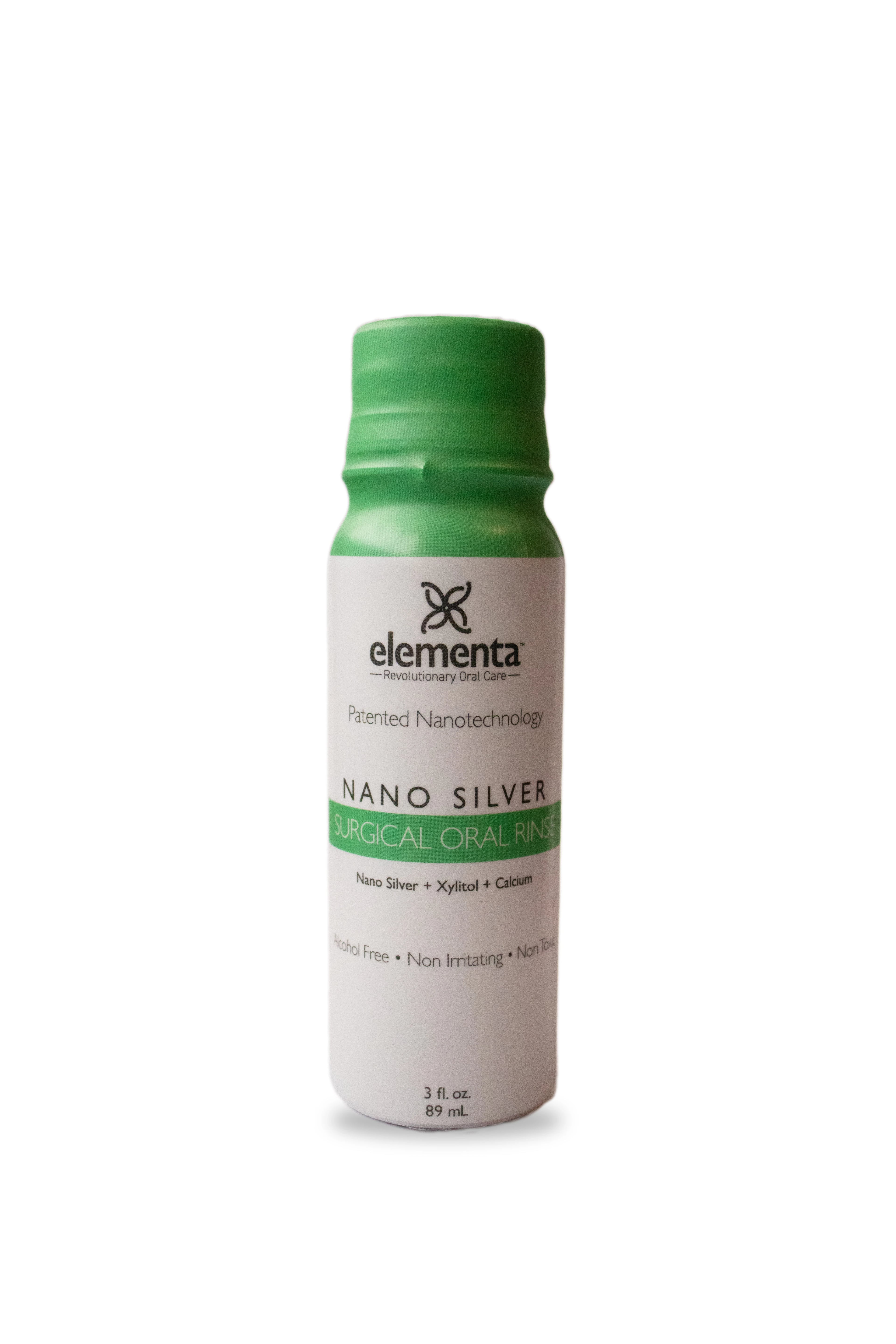Elementa NanoSilver Surgical Mouth Rinse, Post-Surgical, Unflavored, Alcohol-Free, 3 oz, 56/Box