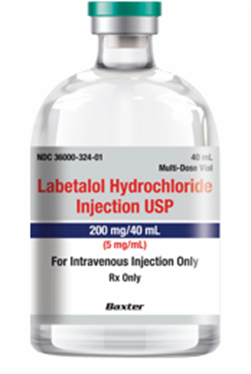 Labetalol HCl Injection 5 mg/mL, 40 mL Multiple-Dose Vial, Baxter