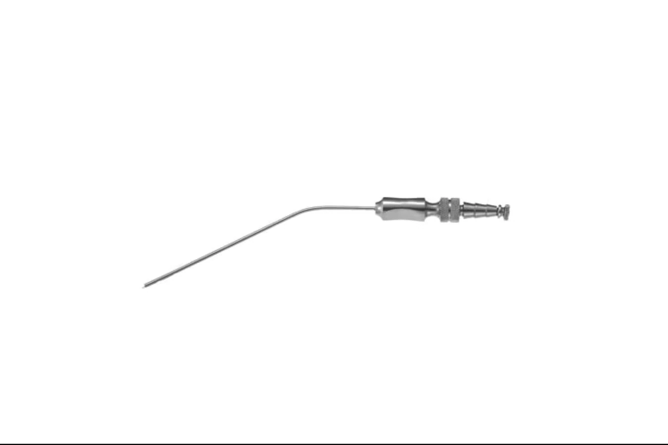 Suction Tube Frazier Angled, 7.25", Stainless Steel, Non-Sterile, Reusable
