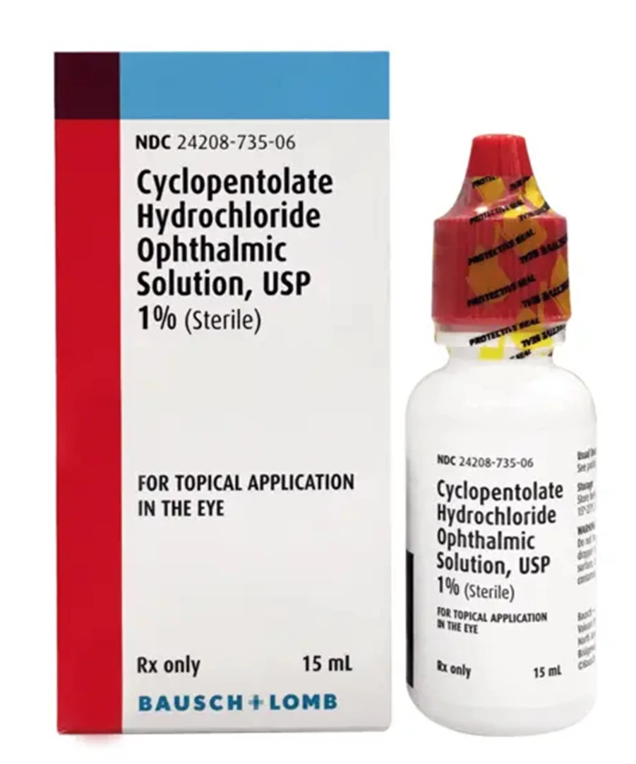 Cyclopentolate HCl Ophthalmic Solution 1%, 15 mL Bottle