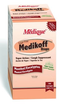 Medikoff Cherry Cough Drops, 7.6mg, 600/Jar