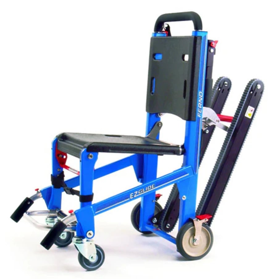 Ferno EZ-Glide Evacuation Chair, Blue, 500 lb Capacity