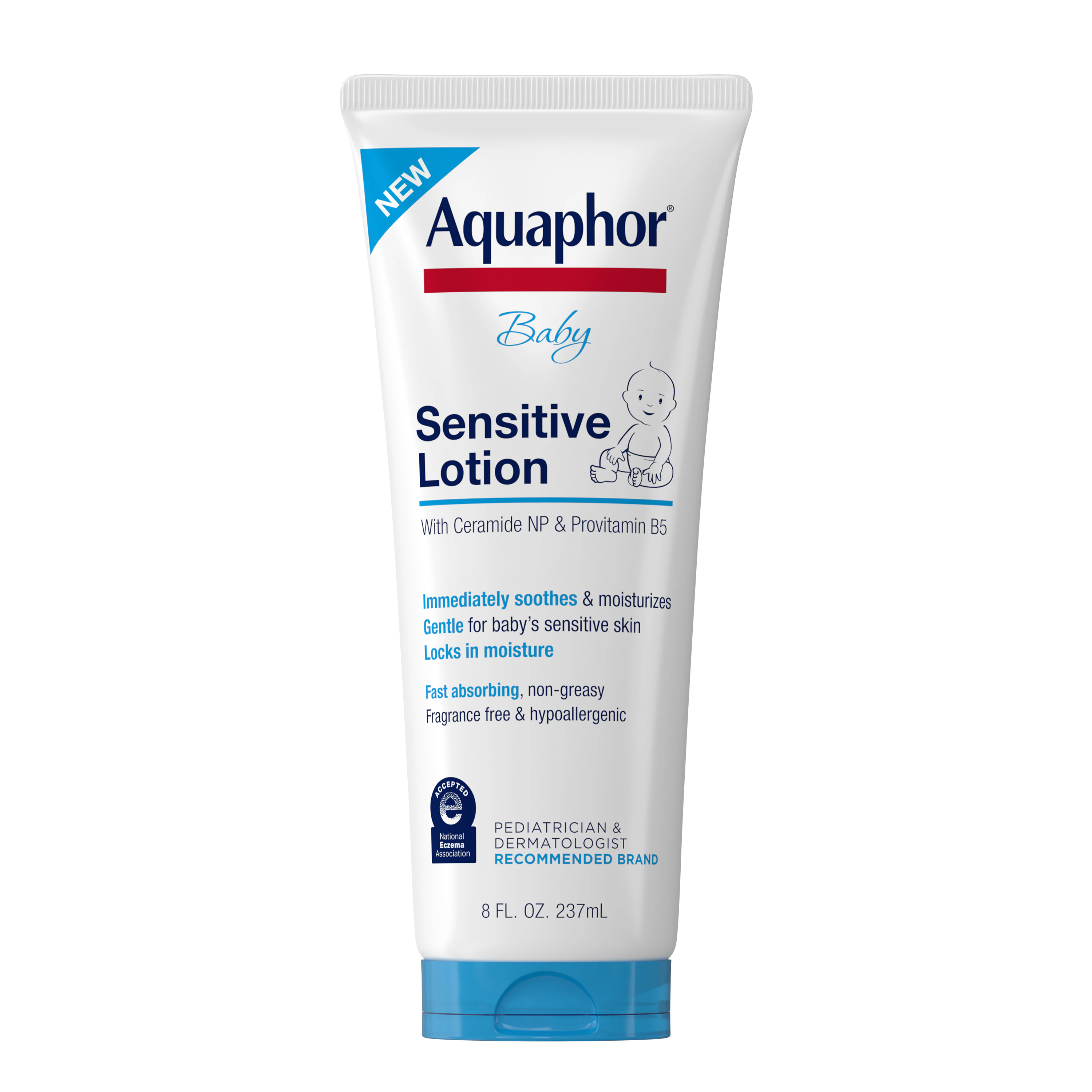 Aquaphor Baby Sensitive Lotion, 8 oz/Tube