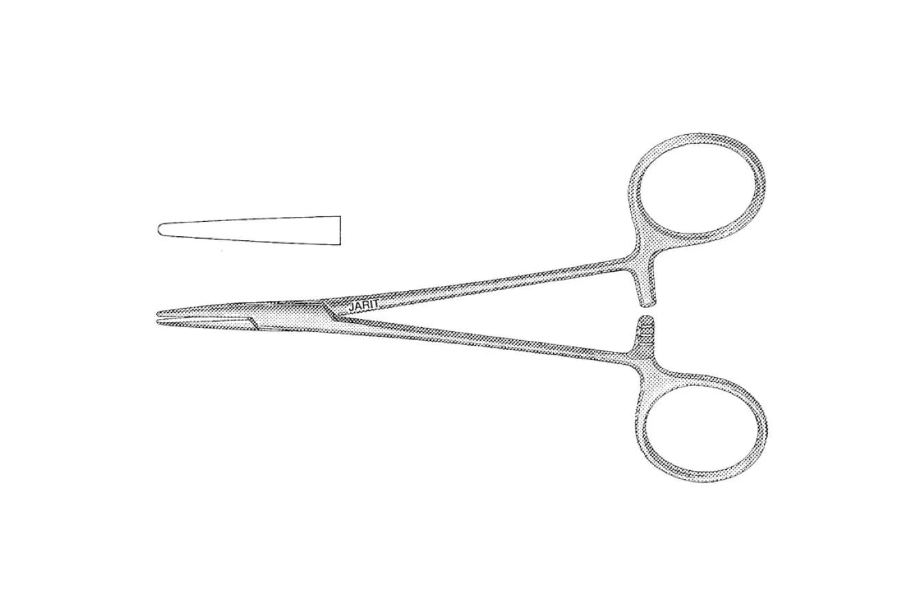 Jarit Halsey Surgical Needle Holder, 5-3/8" Smooth Stainless Steel, Each