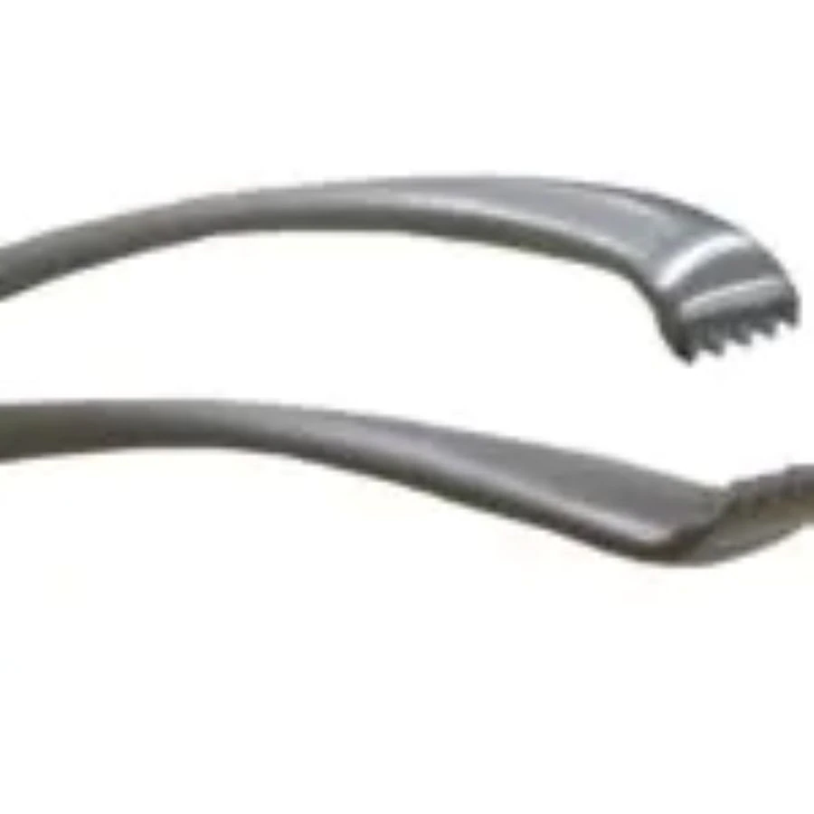 Bierer Tenaculum Forceps, Angled, 9", 5x6 Teeth, Non-Sterile, Each