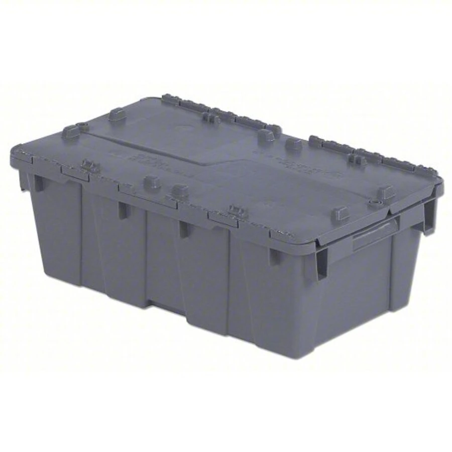 Orbis Attached Lid Tote, Gray