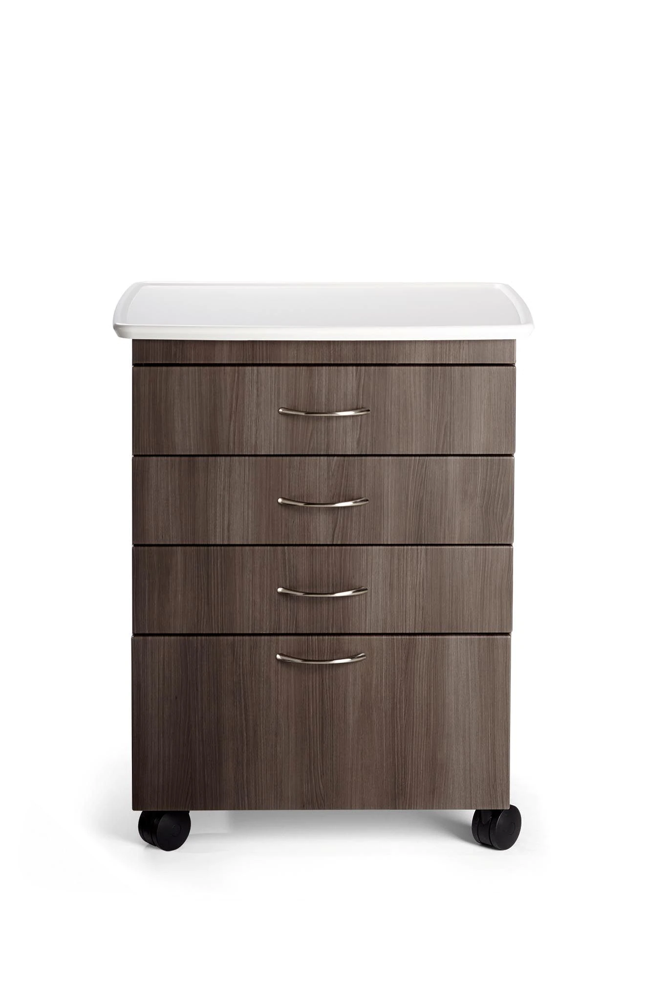 Midmark Cabinet Tx Mobile 4 Drawer Treatment Cart, 33x27x18", 4" Quiet Casters, 3x4" + 1x8" Drawers