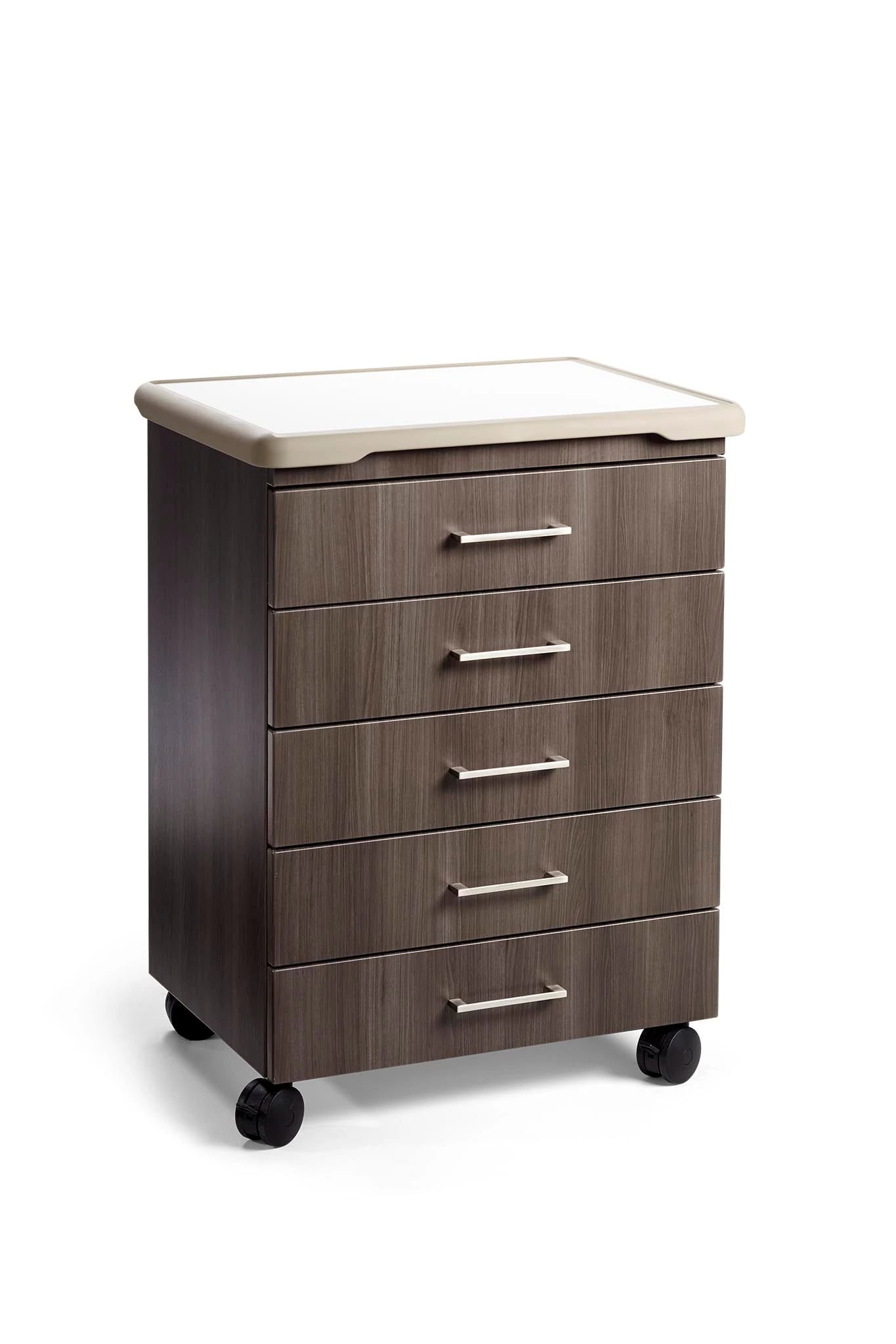 Midmark Treatment Cabinet, Mobile, 5 Drawer, 33x27x18"