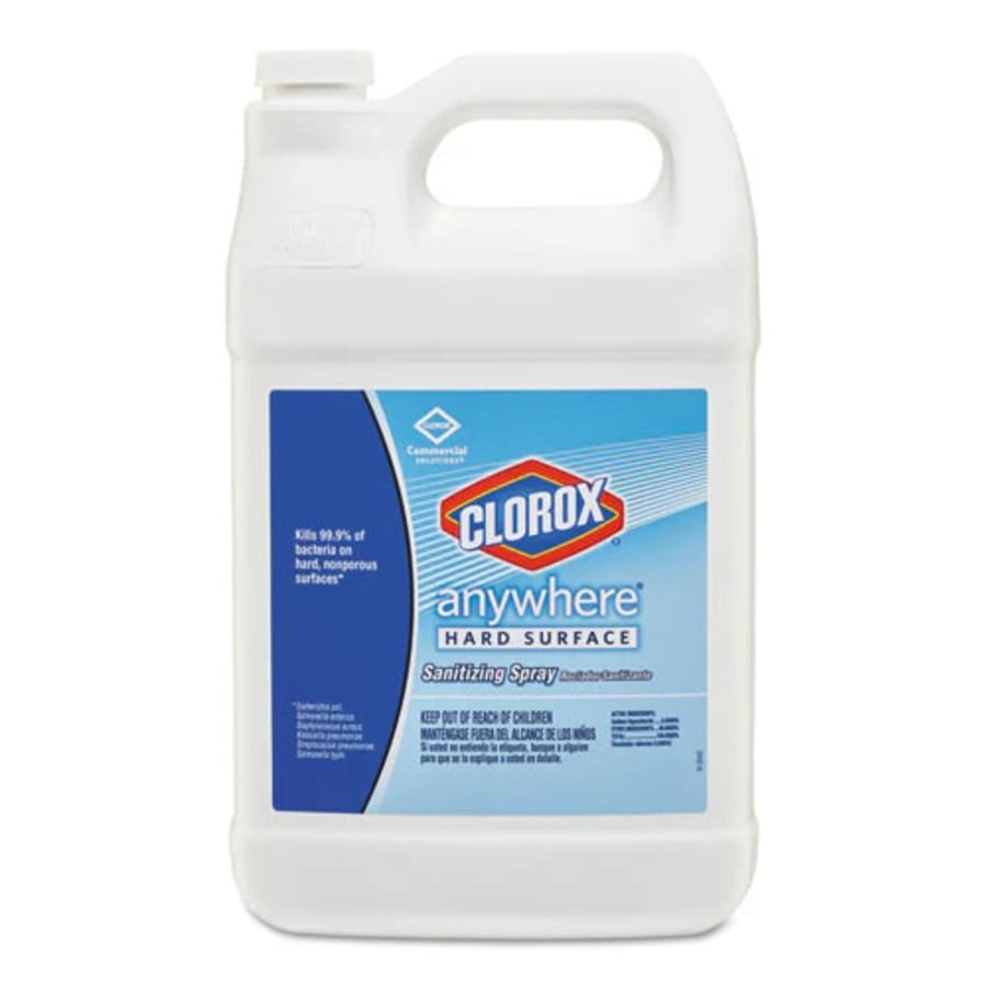 Clorox Anywhere Hard Surface Disinfectant, Fragrance Free, 128 oz Bottle, 4/Case
