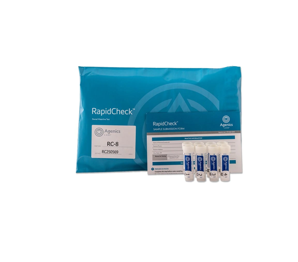 RapidCheck Mail In Water Test Kit, 24-Hour, 8 Vials, OnTraq Reporting, 8/Package