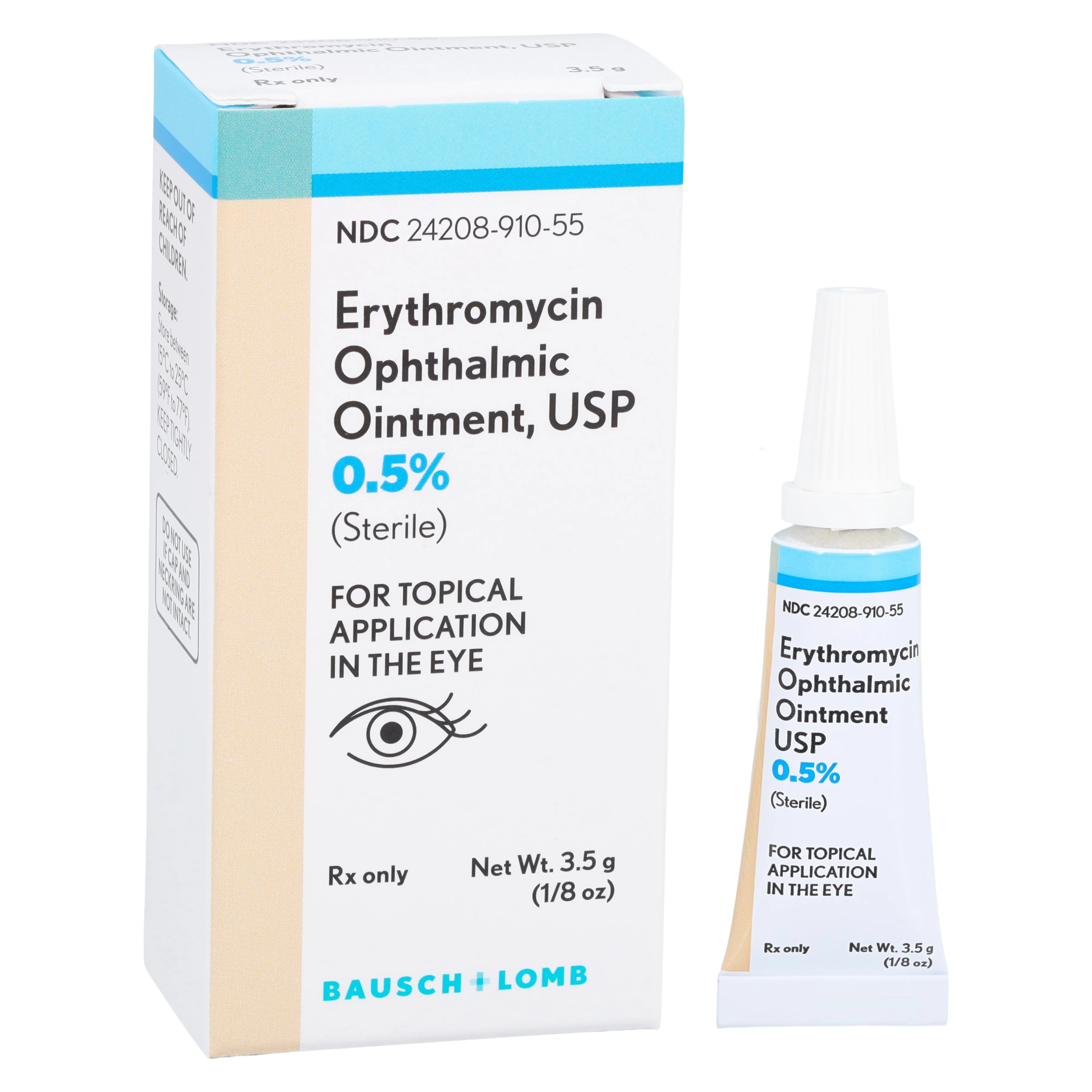 Erythromycin Ophthalmic Ointment 0.5%, 3.5g Tube
