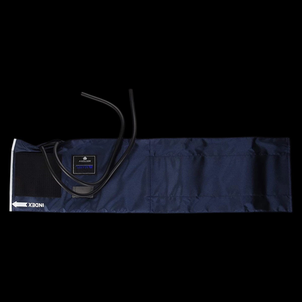 Blood Pressure Cuff & Bladder 2-tube, Size 12, Large Adult XL, Navy Blue Latex, For Mabis Sphygmomanometer, 05-260-016