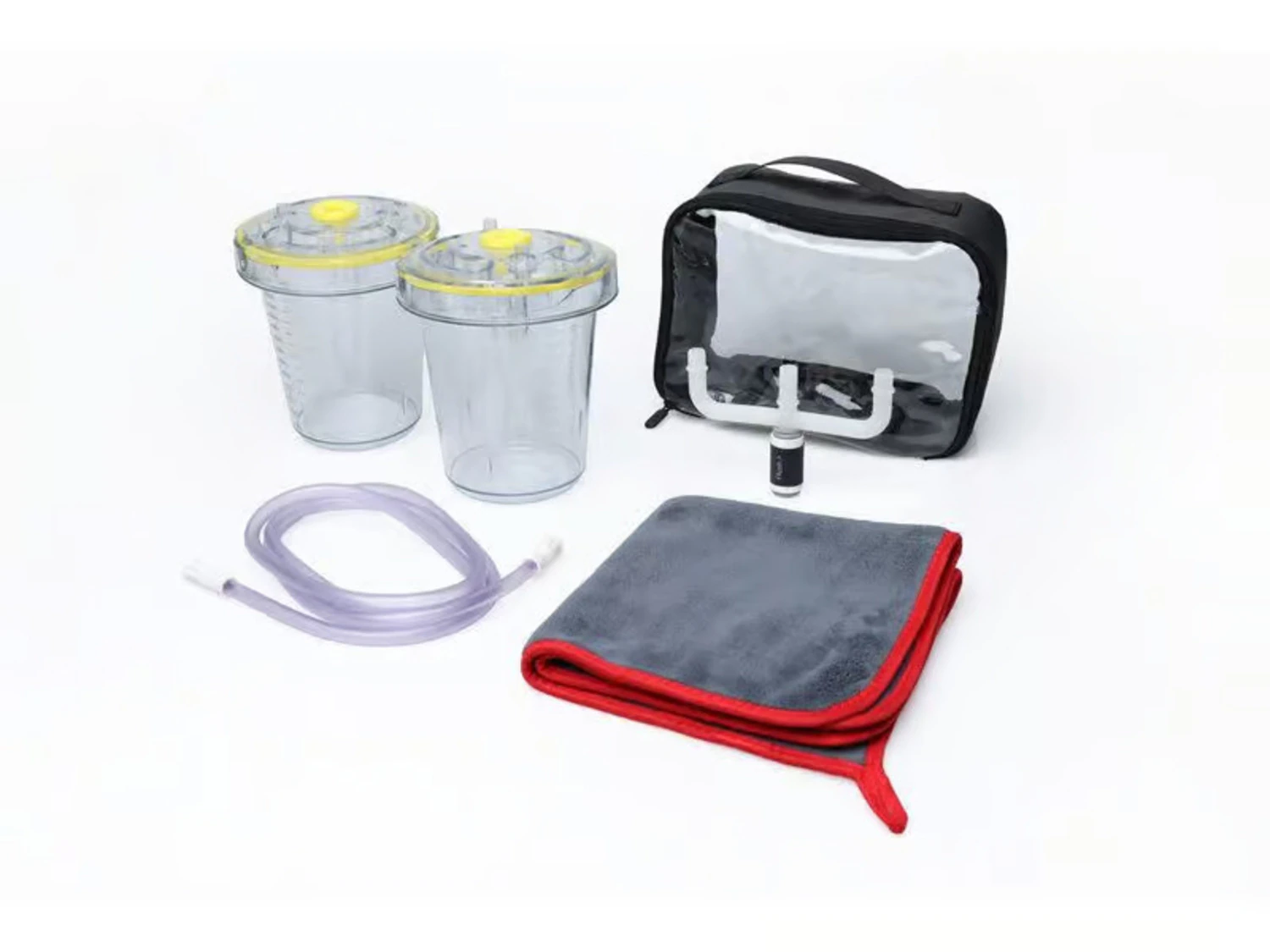 Laerdal Advanced Airway Solution Airway Training Bundle with Suction Canister, Suction Tube, Flushing Adapter, and Pouch (LAAS Contaminant Bundle)
