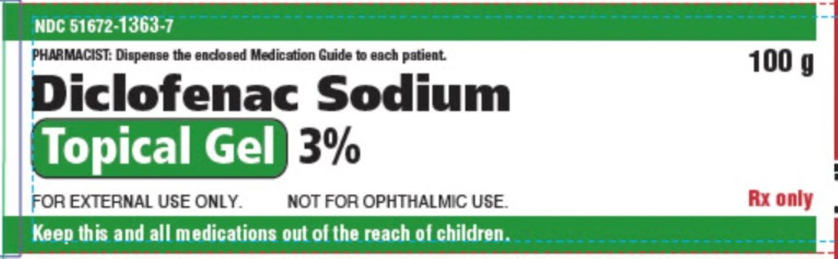 Diclofenac Sodium Topical Gel 3%, 100 g Tube (Sun Pharmaceutical)