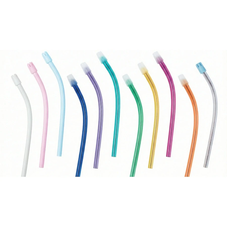 MYNT Saliva Ejector, Clear/Multicolor Tip, Disposable, Latex-Free, Unscented, 5.9 in, 100/Bag