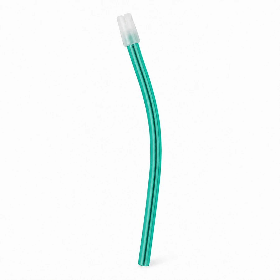 MYNT Saliva Ejector, Clear Green / Clear Tip, Disposable, Latex-Free, Unscented, 5.9 in, 100/Bag