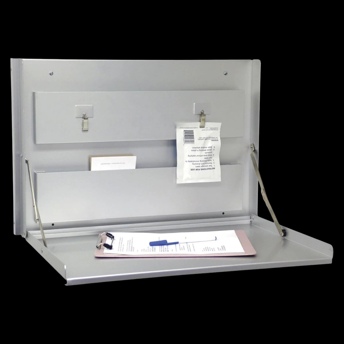 Omnimed Wall Mount Folding Desk, Aluminum