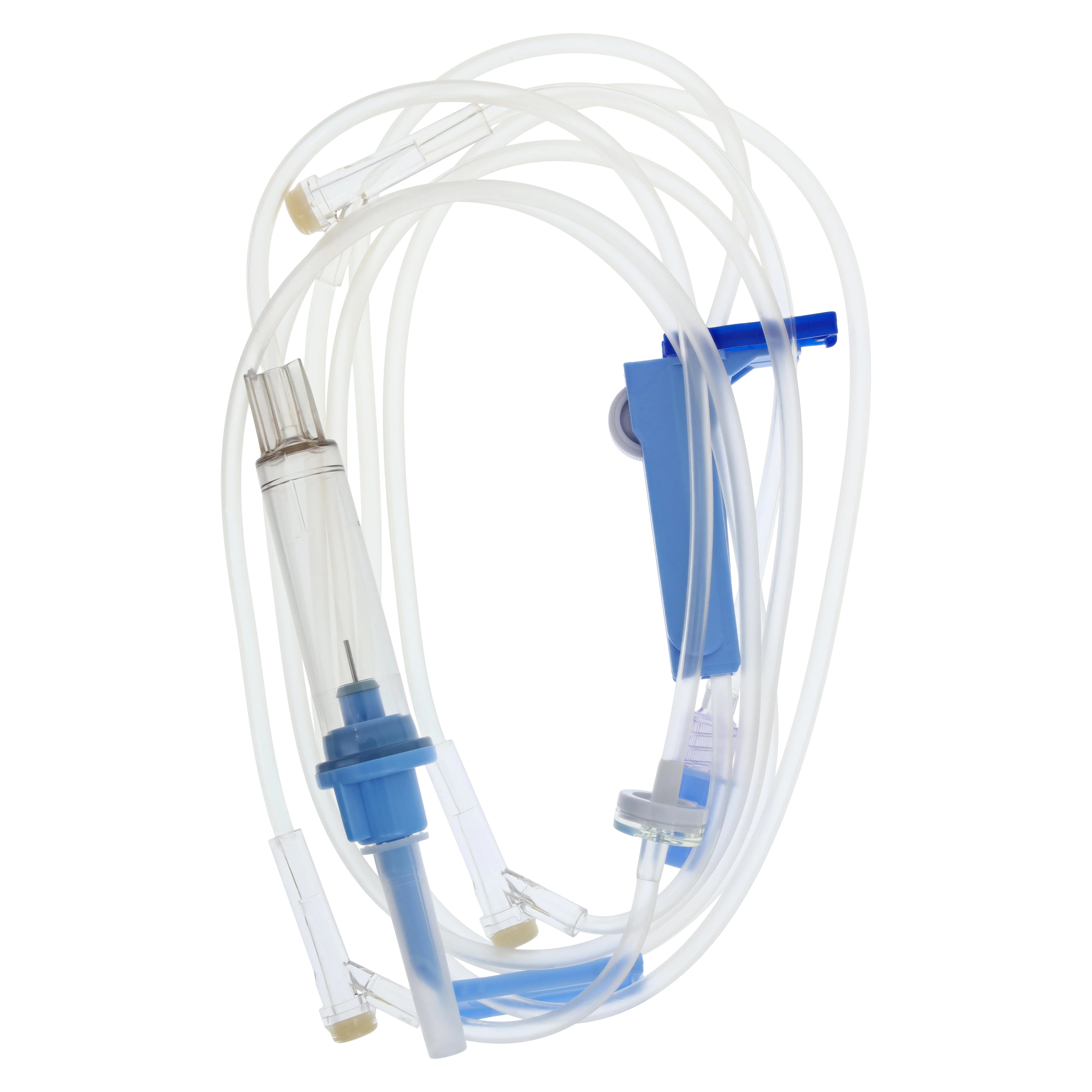 Baxter Continu-Flo IV Solution Set, 60 Drops/mL, 105" Length, Male Luer Lock Adapter, Retractable Collar, Sterile, Latex-Free