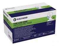 THE LITE ONE Procedure Face Mask, Ear Loop, Blue, 50/Box