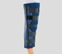 DJO Clinic Immobilizer Knee Splint, Adult Foam, Medium, Blue, 20"